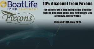 Foxons Tackle offering BoatLife Fishing Championship and Privateers Cup competitors a 10% discount