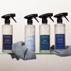 four bottles of washdown cleaning liquid